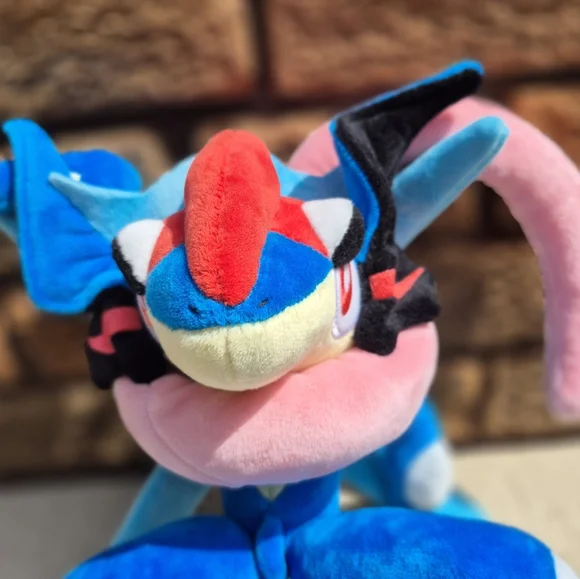 Rare Ash Greninja Pokemon Center 2016 Original Plush 10 Seated/ 12 Tush Tags